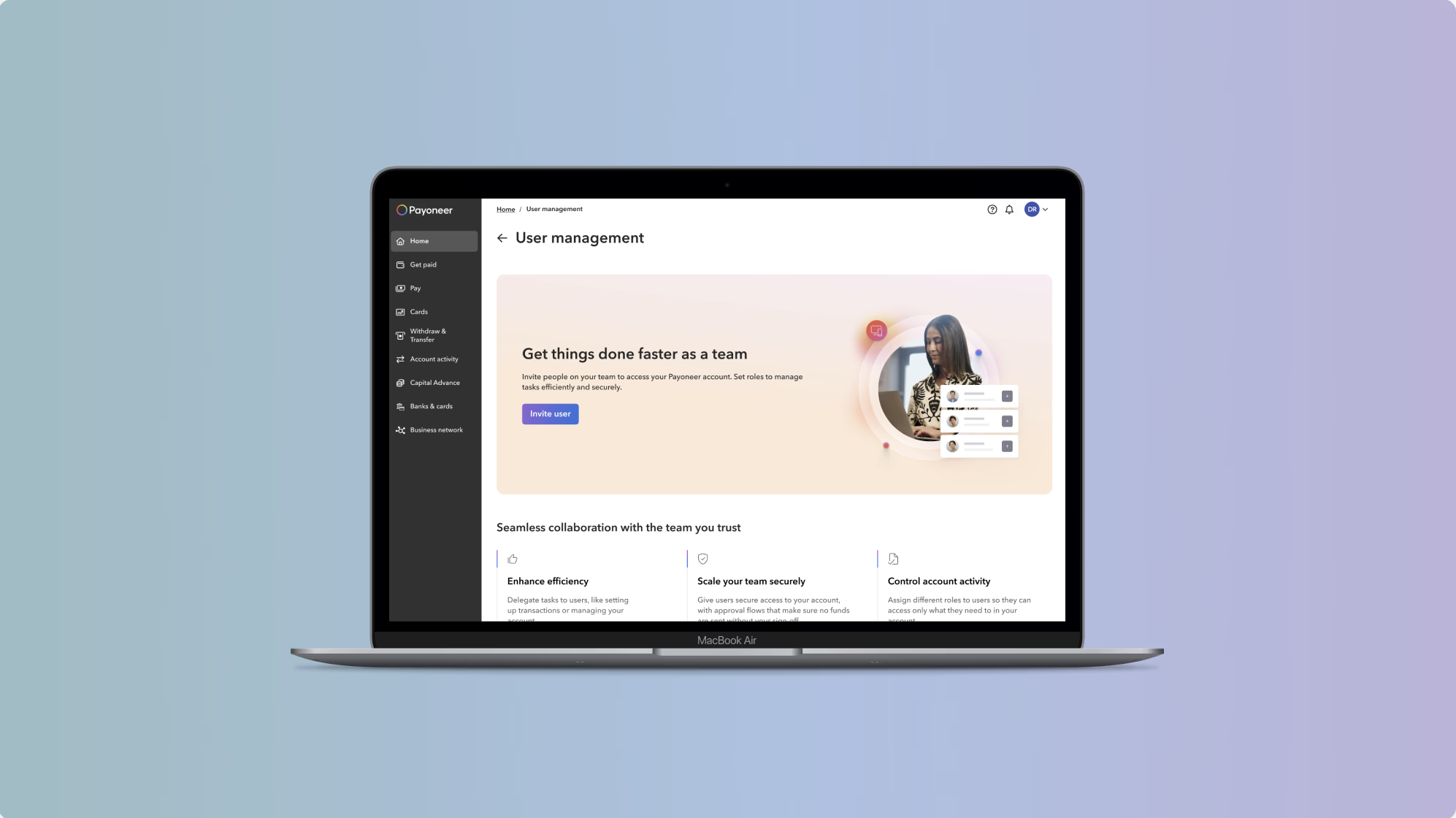User management — hero