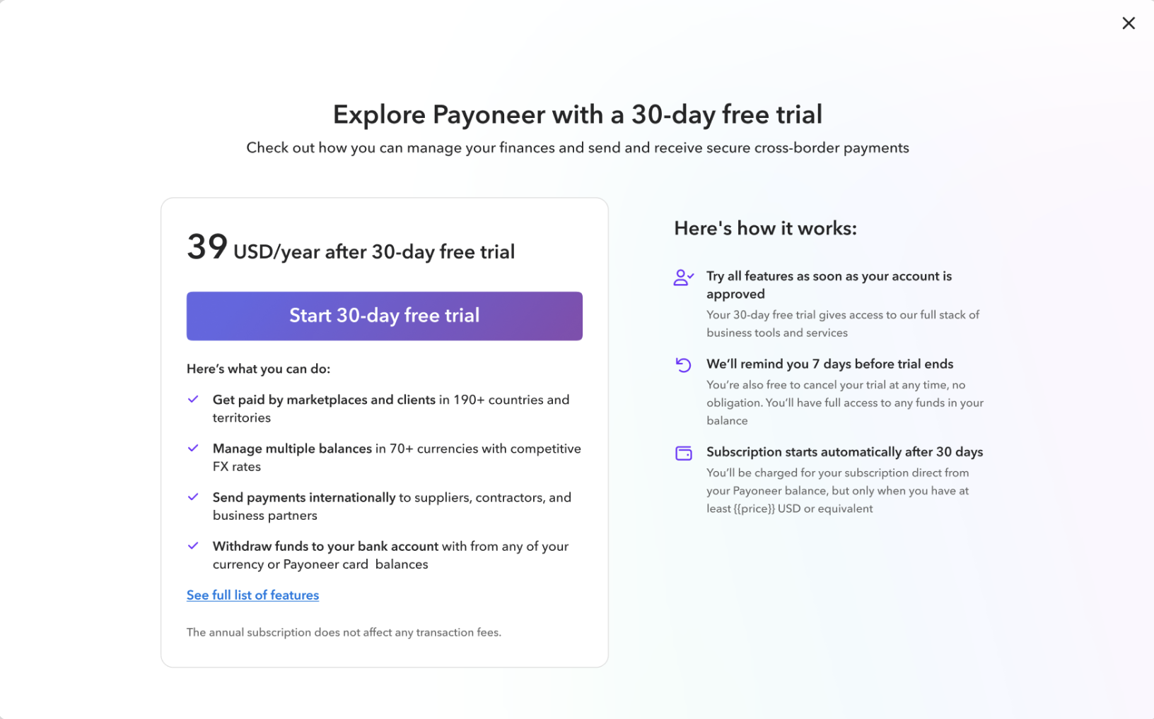 Free Trial preview