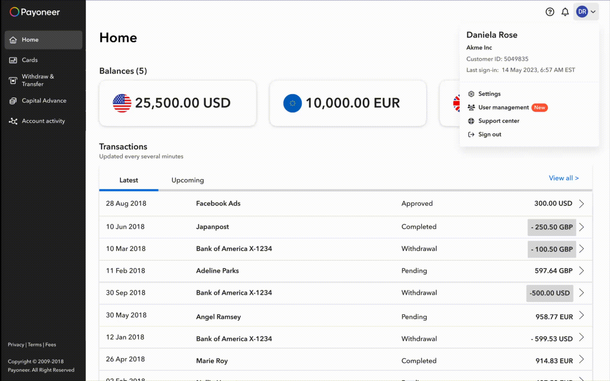 Invite user flow demo