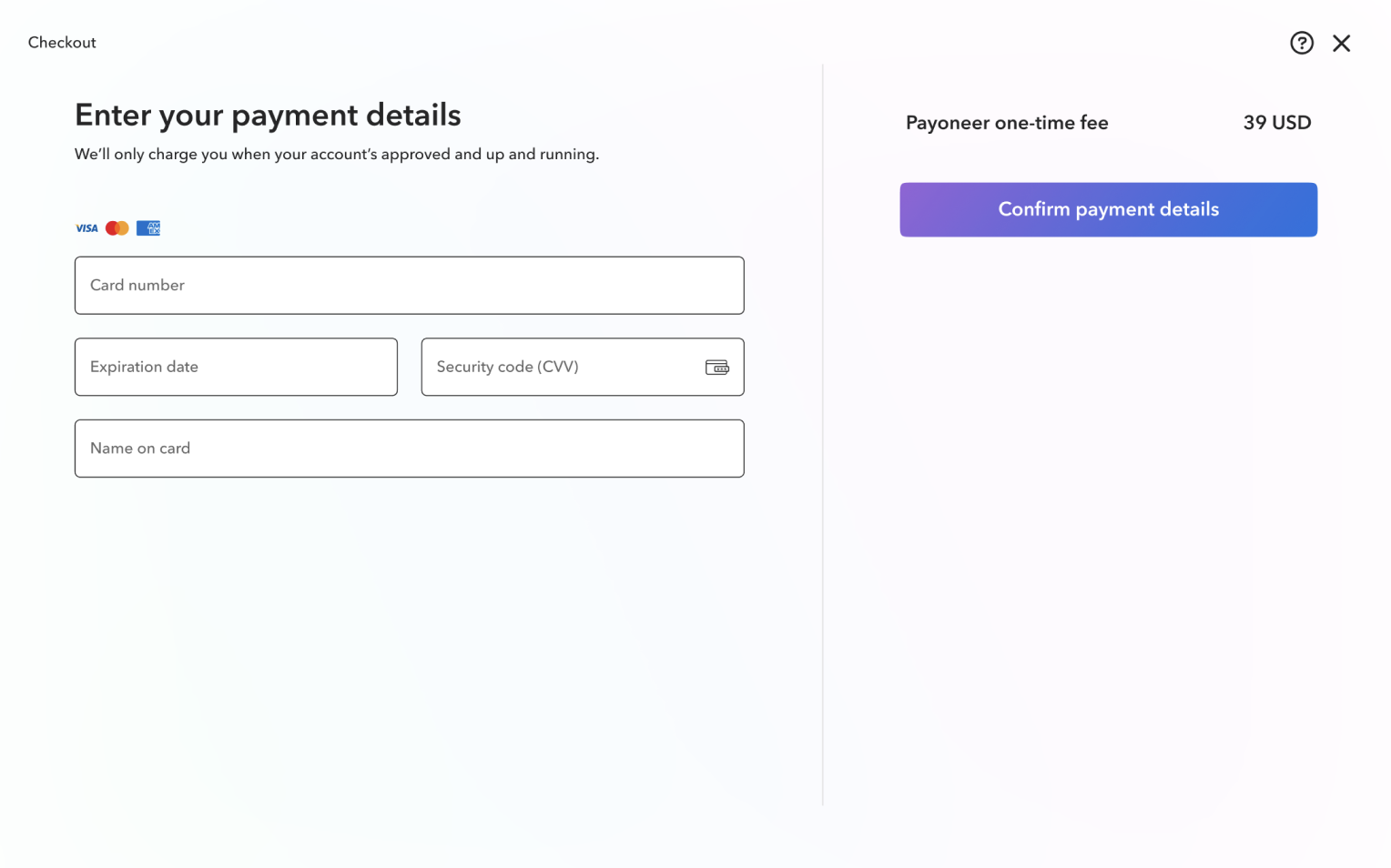 Credit Card Charge preview